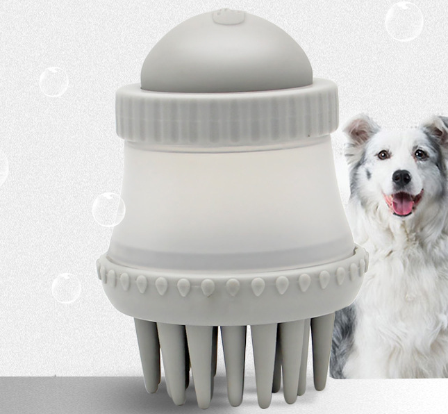 Silicone Pet Brush: Bath & Massage