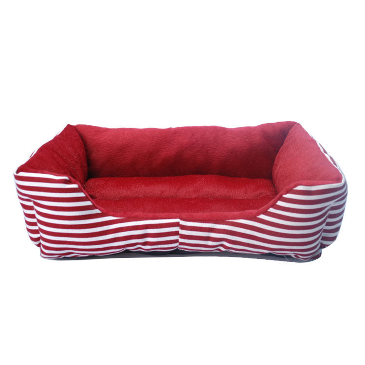 Retro Pet Sofa Bed: Bolstered, Washable
