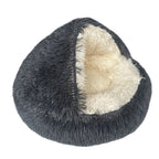 Shell Cave Cat Bed: Semi-Enclosed, Plush